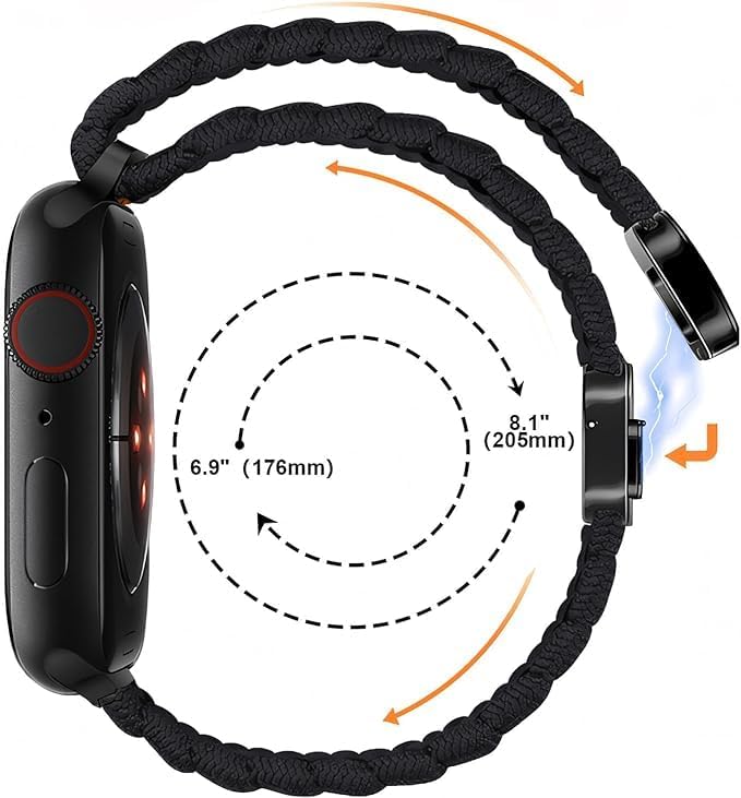 Miniatura 2 de Amzpas Bandas elásticas compatibles con Fitbit Versa 2 para mujeres y hombres, correa de nailon suave ajustable transpirable para Fitbti VersaVersa