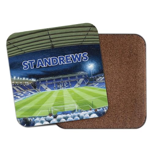 Willow Gifts Birmingham City FC Stadium Coaster Cork Back Football Ground Memorabilia for Blues Supporters Sports Collectors