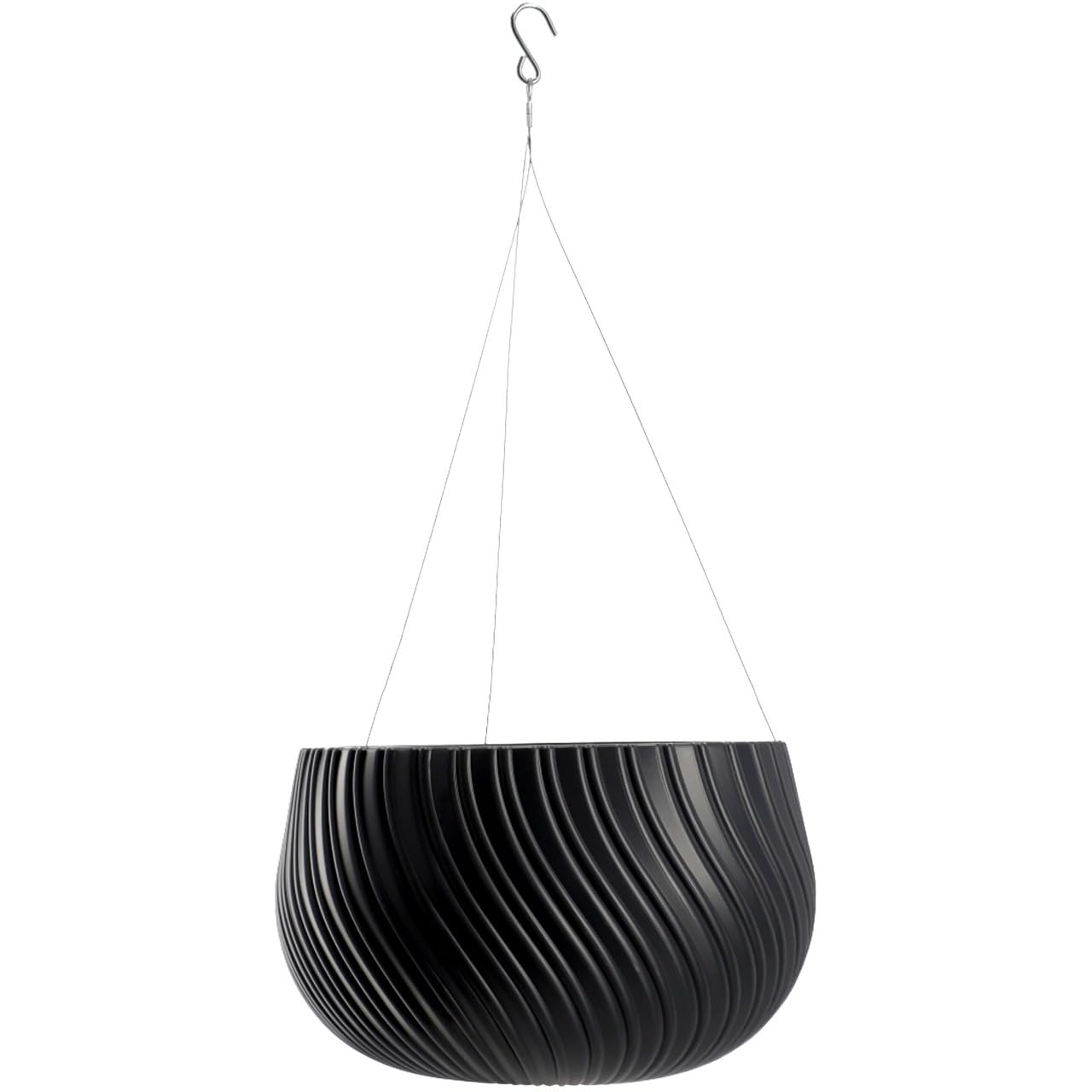 Pot suspendu avec insert amovible KADAX anthracite 32 cm résistant aux UV