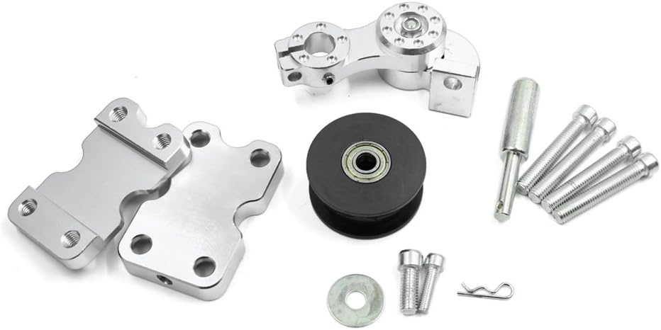 Silver Tone Aluminum Alloy Motorcycle Bolt Roller Chain Adjuster Tool (id: 2f4 390 10a 63a dc0