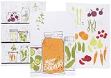 Now Designs Teatowels, Keep on Canning Print, Set of 3