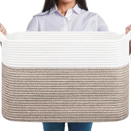 JOJOSEE Faltbarer Wäschekorb, Korb Aufbewahrung, 63L Große...