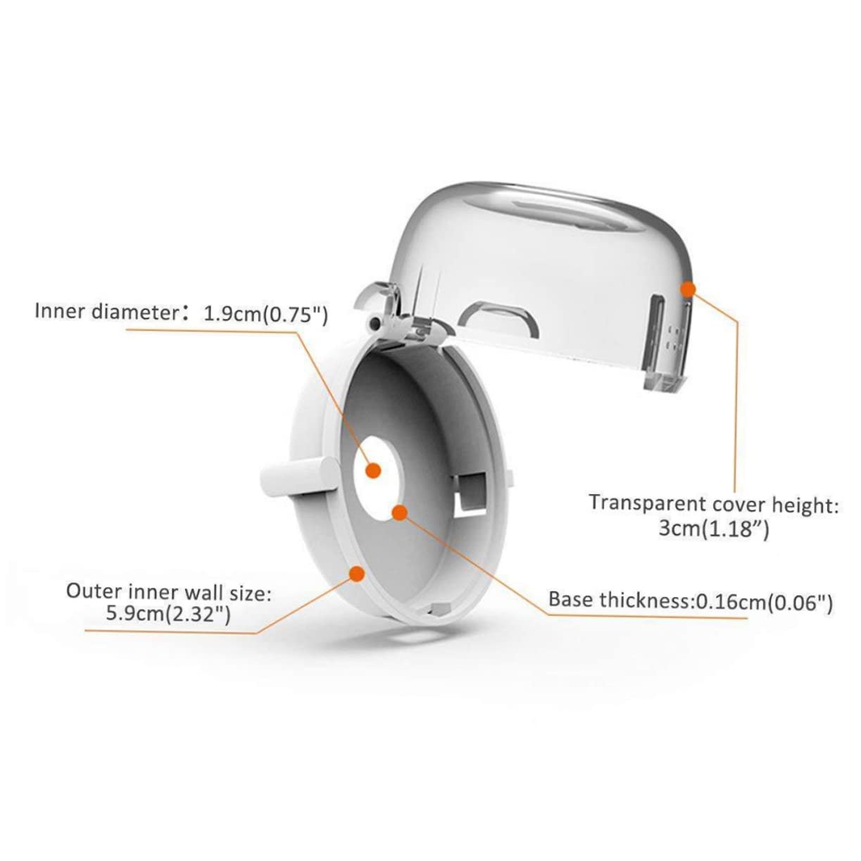 HAPINARY 4pcs Gas Stove Guard Children Safety Lock Cover Stove Proofing Knob Covers for Gas Range