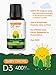 Carlyle Baby Vitamin D3 Liquid Drops | 400 IU | .31oz (9.2 mL) 1 Year Supply (365 Servings) | Vegetarian, Non-GMO, and Gluten Free By Lil' Sprouts