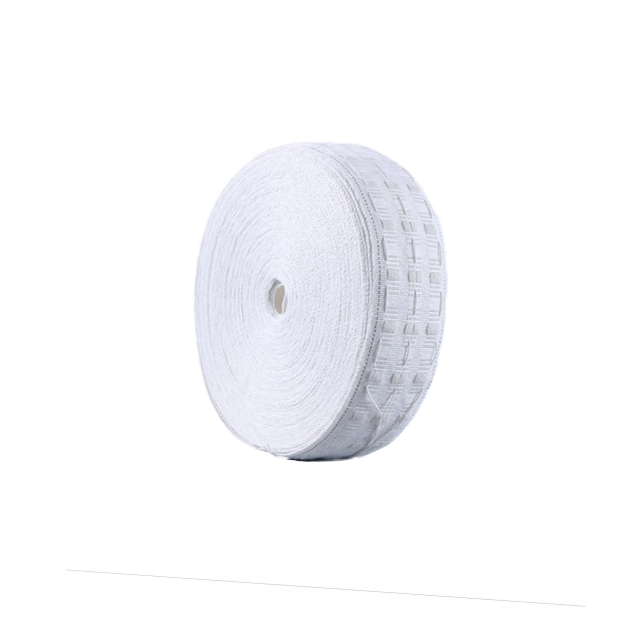 Gardinenband 50m aus Polyester Baumwolle, Weiß, für Faltenzüge