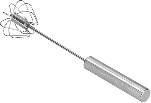 Miniatura 1 de VTOSEN Batidora de acero inoxidable para el hogar, batidor de huevos, espumador de leche, batidora para utensilios de cocina, ideal para batir,