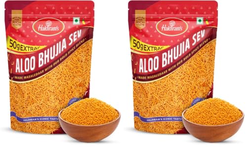Image of Haldiram's Nagpur Aloo Bhujia, 350g+50g /400g [weight may vary] (Pack of 2)
