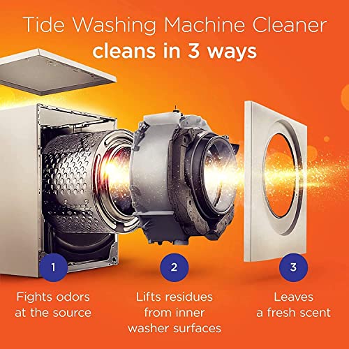 Washing Machine Cleaner By Tide For Front And Top Loader Washer Machines, 10Ct Box + Monthly Calendar (Packaging May Vary) #TOP6