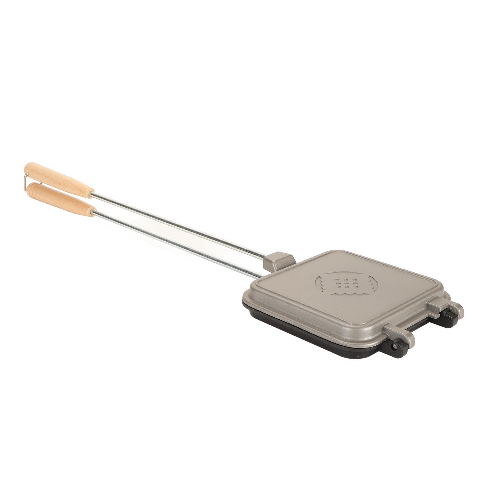 Panino per Panini, Fornello da Campeggio in Ghisa, Pressa per Panini Quadrata, Antiaderente a Doppia Faccia Versatile Panini Maker