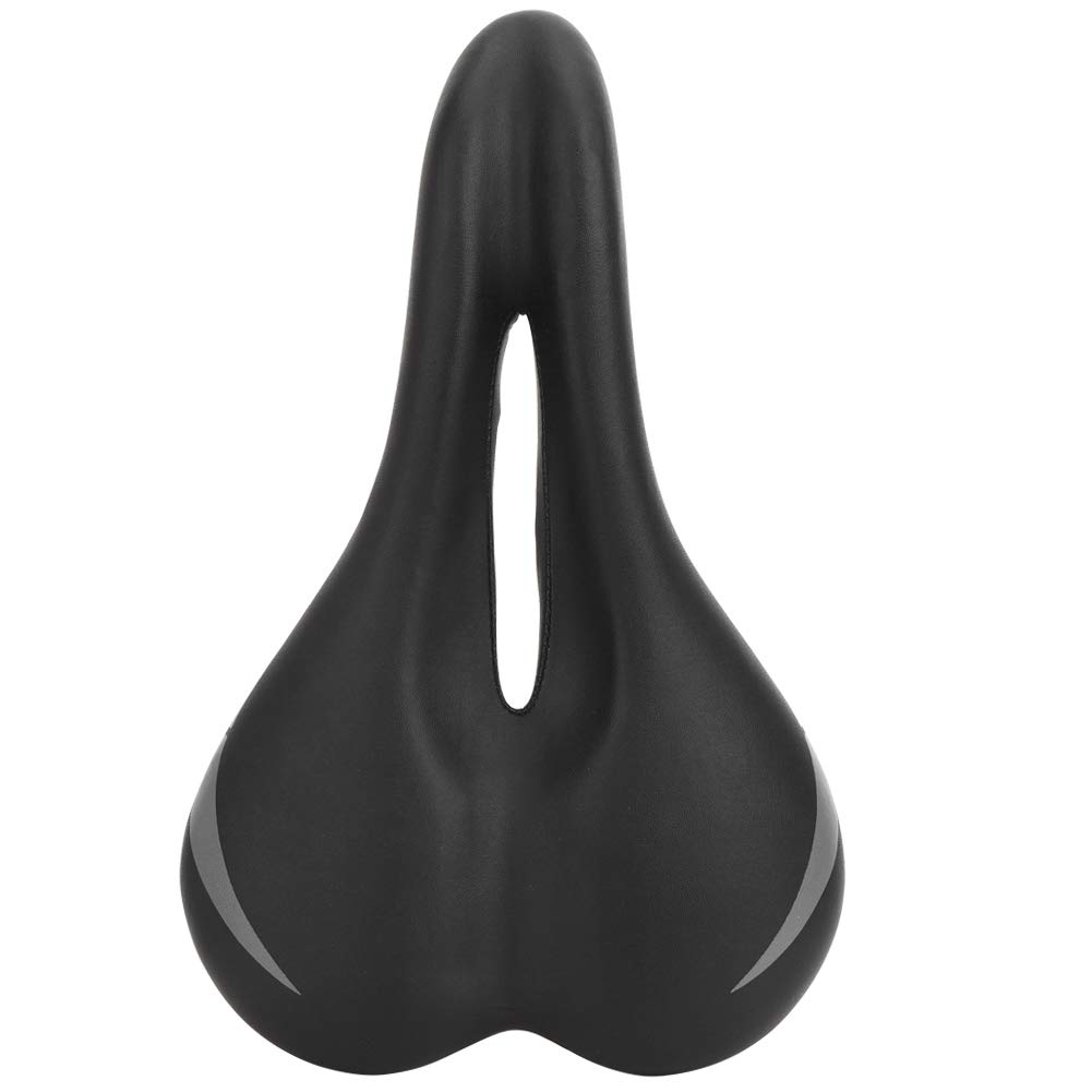 Selle De Vélo Universelle Noire - Remplacement VTT, Route Ou Ville - Avec Rails Acier