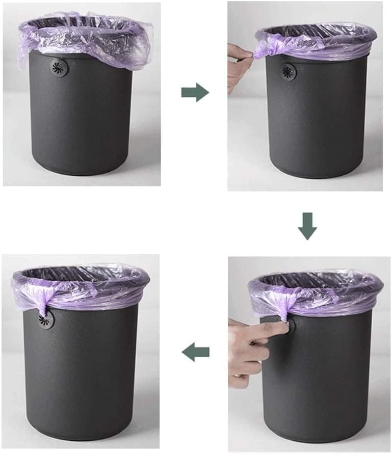 Miniatura 5 de Botes de basura con pedal silencioso con cubo interior extraíble para sala de estar, dormitorio, habitación de los niños, cocina (color rosado)