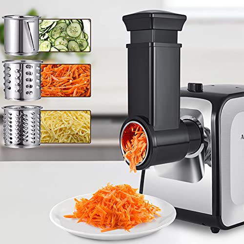 Image of ALTRA LIFE Electric Meat Grinder, 2800W Max Sausage Stuffer with 2 Blades, 3 Plates, Sausage Tube, Vegetable Cheese Grater, 2 Meat Claws, Burger Press & Kubbe Kit for Home use