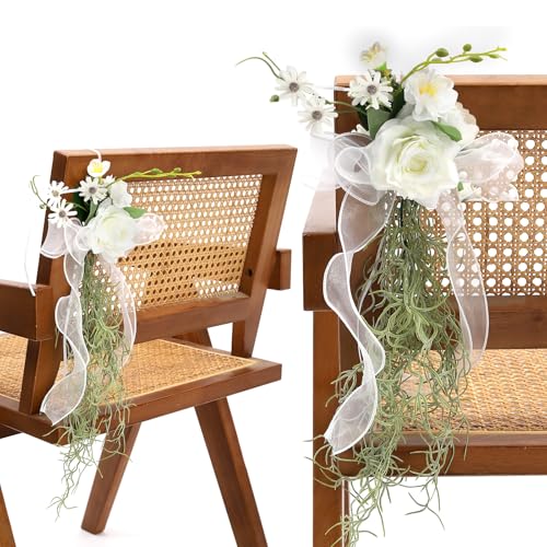 Flasunire 10 Pack Wedding Aisle Decorations for Wedding Chair -