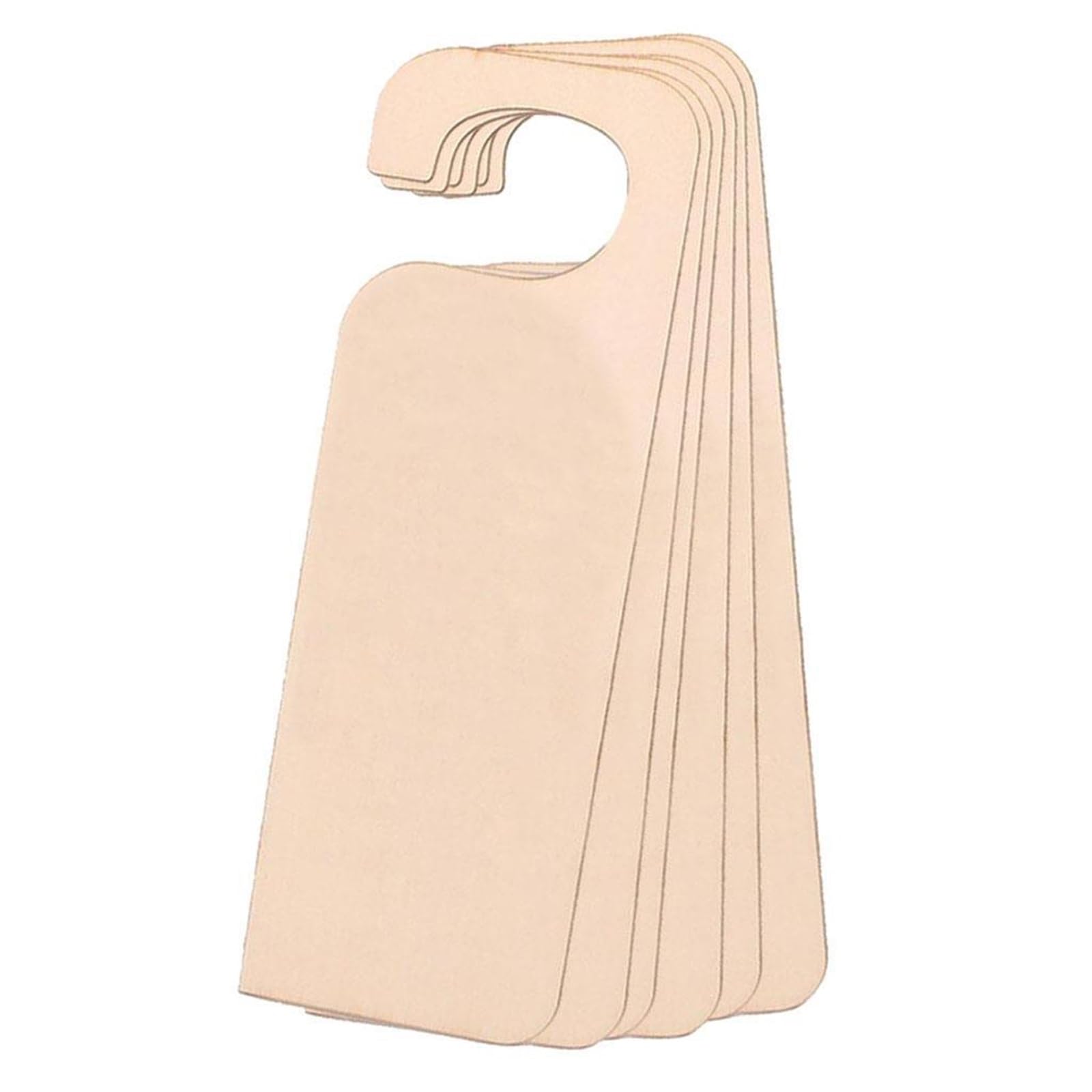 ZRHWSPD PVC Door Knob Hangers Wooden Door Knob Hanger Rectangular Sign Free Standing Tags for Shop Home