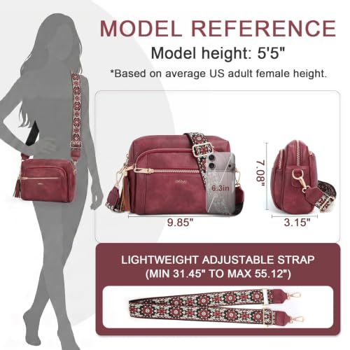 Image of Vegan Leather Crossbody Bags for Women Anti theft Purses and Handbag
