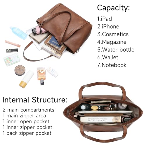 Bolso Hobo vegano para mujer estilo tote y crossbody miniatura 3