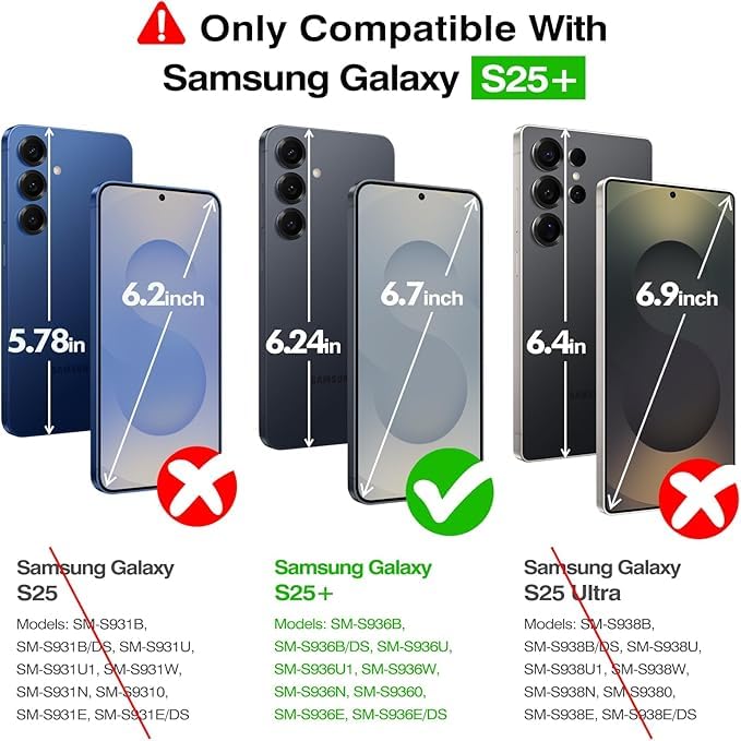 Image of DIZORO Polycarbonate Matte Case for Samsung S25 Plus 5G Translucent Frosted Hard Back Phone Case Anti-Fingerprint Anti-Slip Shockproof Protective Case Cover for Samsung Galaxy S25 Plus 5G Black