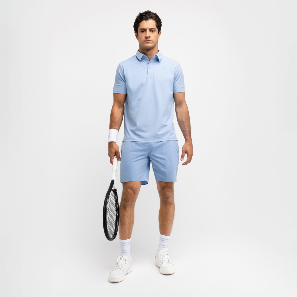 SIROKO - Short de Tennis Technique Velozix Light Blue