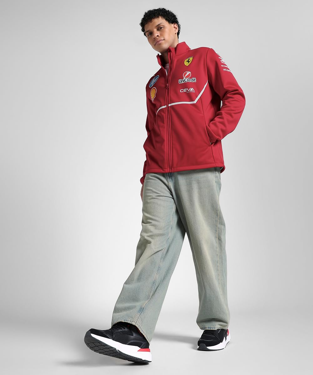 PUMA Scuderia Ferrari F1 Giacca Softshell Team 2025 - Rosso
