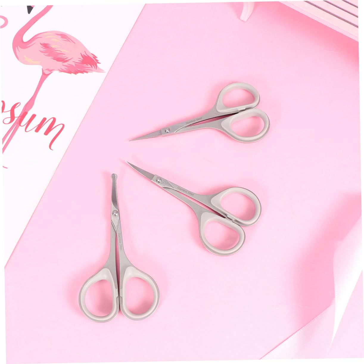 Healeved 9piezas Tijeras Inoxidable Para Recorte De Facial Incluye Tijeras De Ceja Recortadora De Nasal y Curvas Cuidado Personal Seguro y