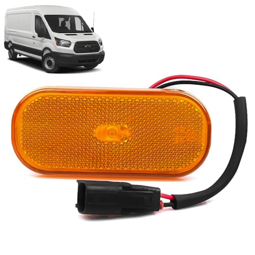 ROBUST Car Side Marker Light Lamp Lens Orange for Ford Transit Mk8 BK3115442CB 1832493 1 832 493 BK31-15442-CB 2014 Onwards