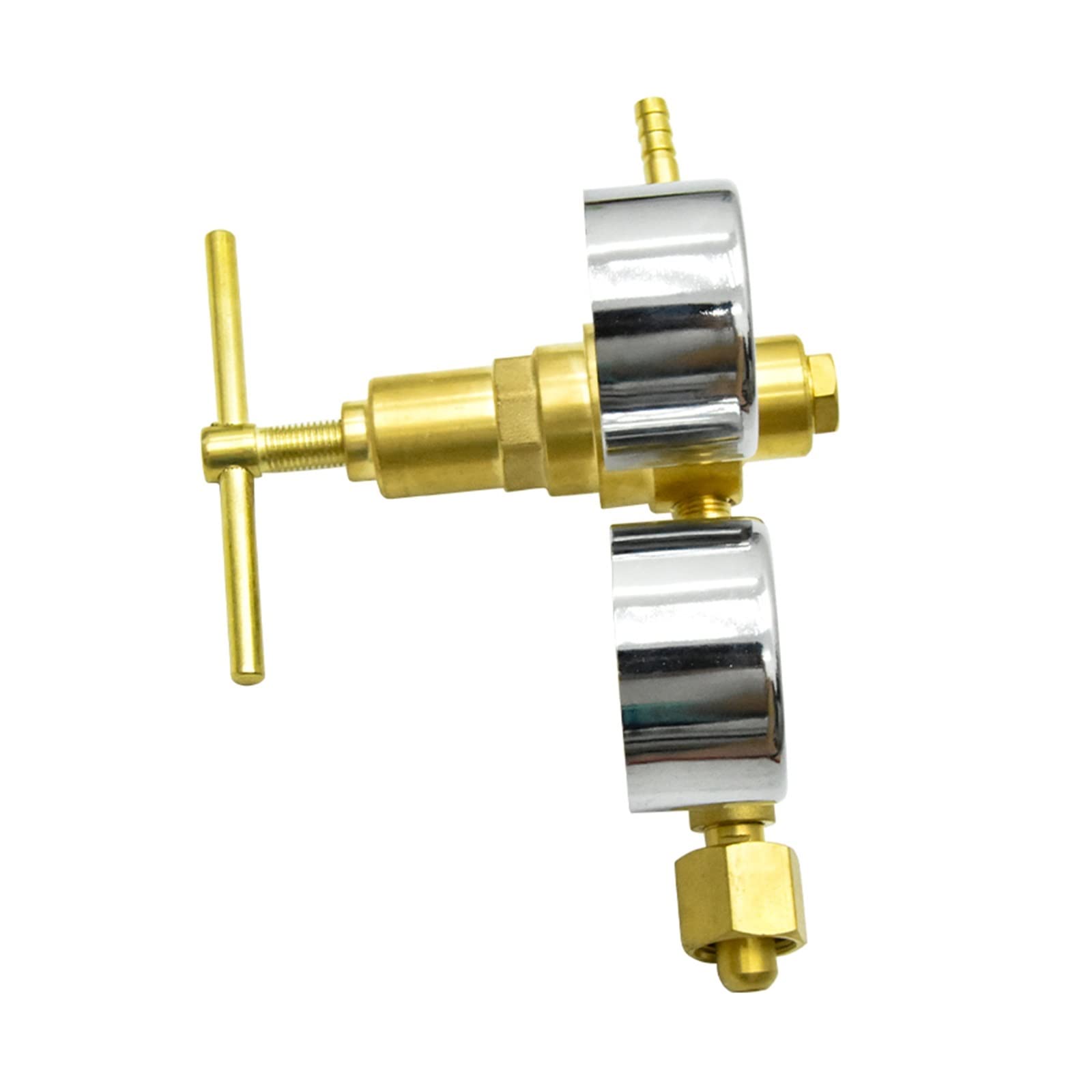 YQD-370/YQY-370/ YQQ-370 Druckminderer Vollkupfer Manometer Druckminderer Druckminderventil Haltedruck (Color : YQY370 O2 0-10Mpa, Size : Yellow)