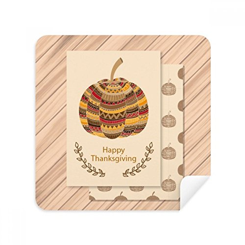 Chiffon de nettoyage en daim pour écran de téléphone | Motif Thanksgiving Rose x2
