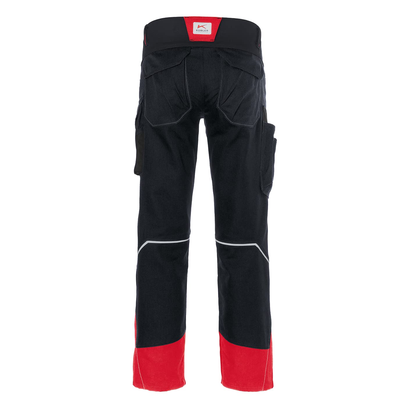 KÜBLER BODYFORCE Arbeitshose 2225 – Stretch-Arbeitshose mit Cordura-Kniepolstertaschen, Werkzeugtaschen & Reflex-Elementen