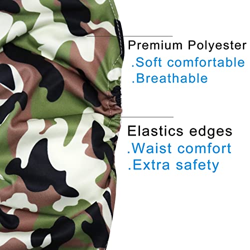 Image of JoyDaog Reusable Belly Bands for Small Dogs,3 Pack Premium Washable Dog Diapers Male Puppy Nappies Wrap Camo,M