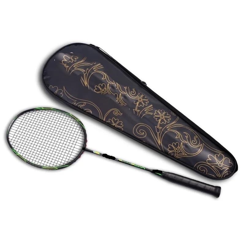 Badminton Set Racchetta da Badminton Super Leggera 6U in Carbonio Pieno 72 g, for Adulti, Uomo e Donna