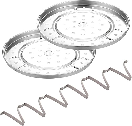 Paquete de 2 recipientes a presiĂłn de 9-14 pulgadas de acero inoxidable para conservas de alimentos, alambre cruzado con patas desmontables para Paquete de 2 recipientes a presiĂłn de 9-14 pulgadas de acero inoxidable para conservas de alimentos, alambre cruzado con patas desmontables para