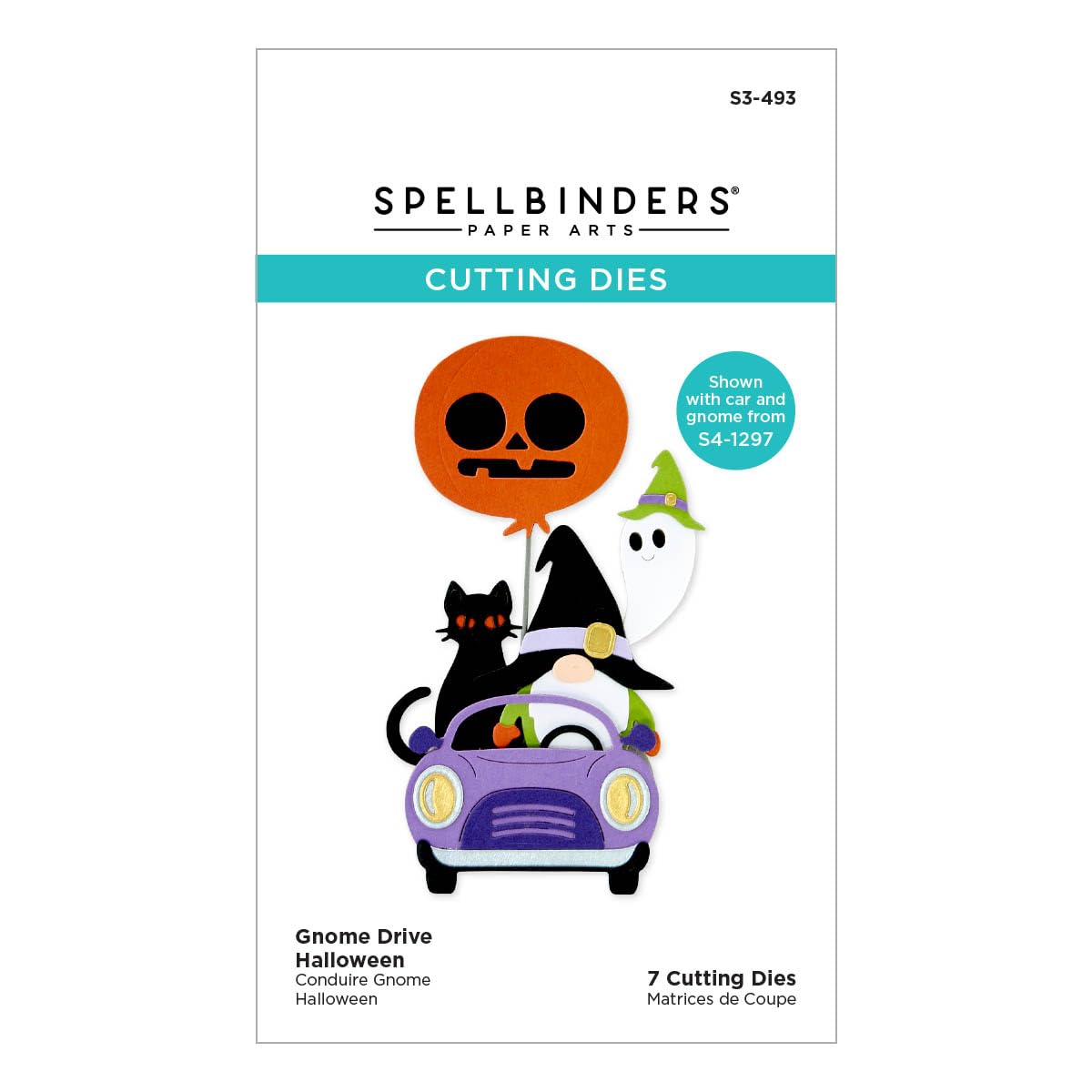 Spellbinders Gnome Drive Halloween Etched Dies from The Gnome Drive Collection
