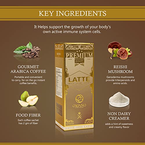 Organo Gold Gourmet Cafe Latte (1 Box Of 20 Sachets) #TOP3