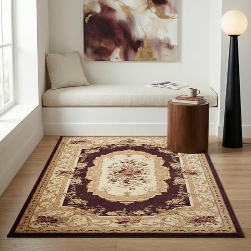 Unique Loom Versailles Collection Traditional Classic Floral Motif Area Rug