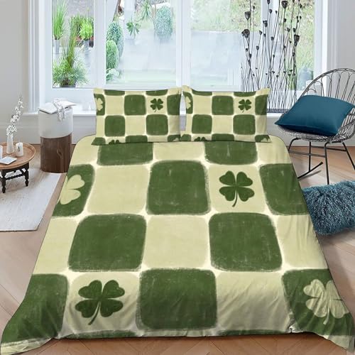 Parure de lit 200x200 anti-pli ensemble literie modern - 3
