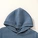 YOUNGER STAR Toddler Baby Girl Boy Knit Sweater Hooded Long Sleeve Sweatshirt Tops Fall Winter Clothes with Pocket(Greyblue,2-3T)