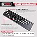 K Tool International 71600 4 Piece Pry Bar Set for Garages, Repair Shops, and DIY, Lady Slipper Style, Heavy Duty Heat Treated Steel, Rolling Head, Organizing Case, Includes Sizes 6