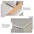 HOMREST 6 Pieces Patio Furniture Set, Outdoor Sectional Conversation Rattan Sofa Set with Ottoman and Outdoor Side Coffee Table for Garden, Porch, Backyard (Light Gray)