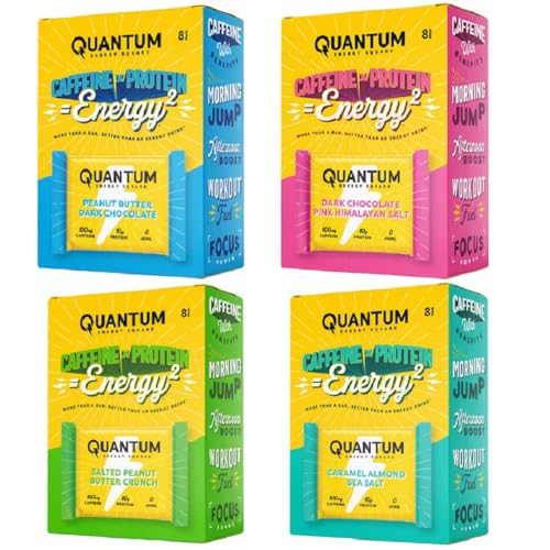 Quantum Energy Square Bars with Caffeine & 10g Protein