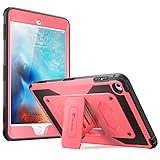 iPad Mini 4 Case, [Heave Duty] i-Blason Apple iPad Mini 4 2015 Armorbox [Dual Layer] Hybrid Full-Body Protective Kickstand Case with Front Cover and Built-in Screen Protector/Bumpers (Pink)