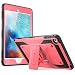 iPad Mini 4 Case, [Heave Duty] i-Blason Apple iPad Mini 4 2015 Armorbox [Dual Layer] Hybrid Full-Body Protective Kickstand Case with Front Cover and Built-in Screen Protector/Bumpers (Pink)
