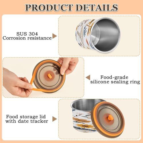 Contenedor hermético para café Qilmy de acero inoxidable 30oz miniatura 5