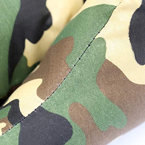 Camuflagem Impresso Cama para Cachorro Inverno Quente Gatos Casas Animais de Estimação ( Verde )- Ta