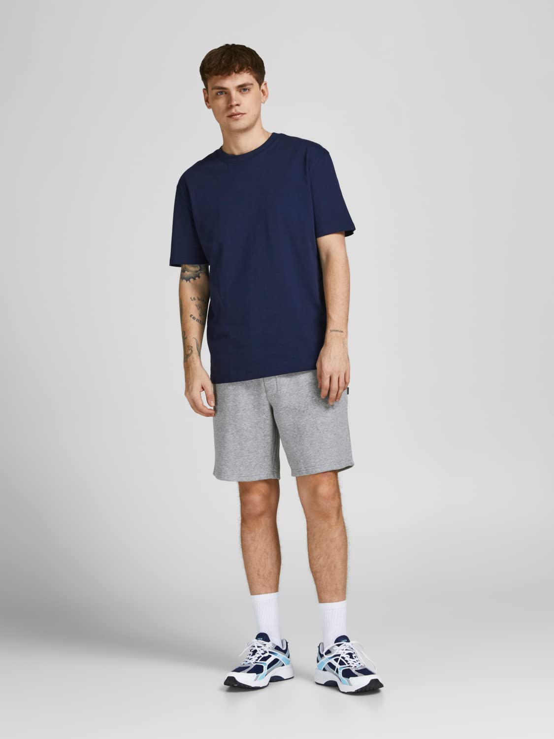 Jack & Jones Jpstbradley Sweat Shorts Sn GMS - Pantalones Cortos Deportivos Hombre