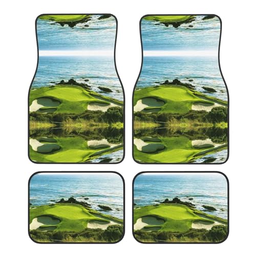 Tapis de voiture motif golf antidérapants et universels pour berline et SUV