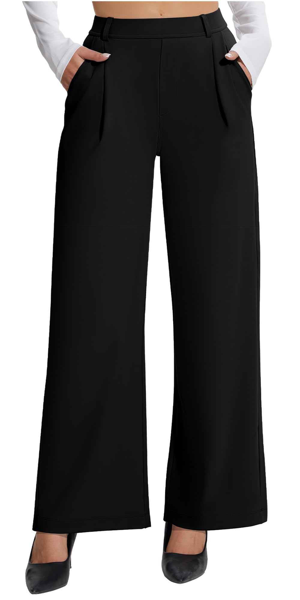 AVAMO Womens Dress Pants Wide Leg Stretchy Work Pants