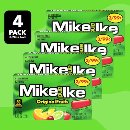 Caramelos Mike and Ike Original Fruits 4 Pack miniatura 4