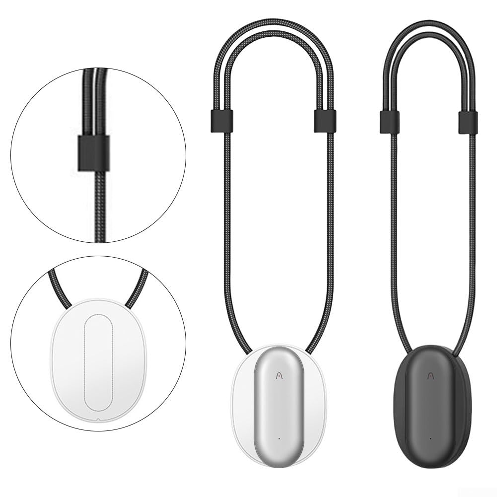 Support magnétique de poitrine avec cordon réglable pour une meilleure accessibilité de l'appareil (noir)