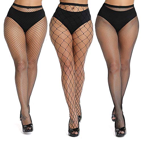 Preisvergleich Produktbild Anlaey Fishnet Tights Black White fishnets Stockings Pantyhose for Women Girls