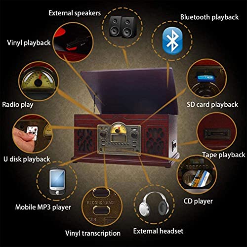 FMOPQ All in One Bluetooth Turntable Entertainment Center Built-in Stereo Speakers – 3-Speed Turntable Vinyl to MP3… - Les Beatles, Paul McCartney, John Lennon, RIngo Starr, George Harrison FMOPQ All in One Bluetooth Turntable Entertainment Center Built-in Stereo Speakers - 3-Speed Turntable Vinyl to MP3… – Image 4